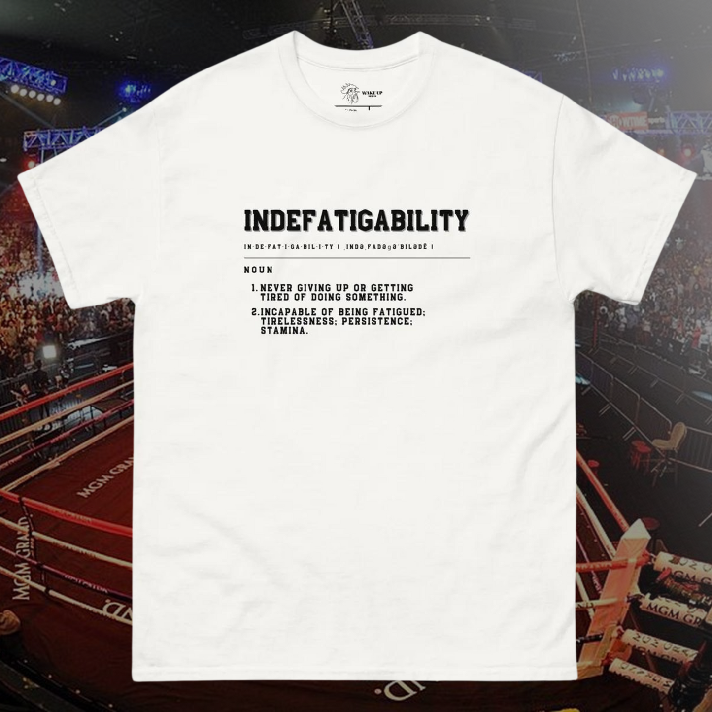 INDEFATIGABILITY Unisex Tee