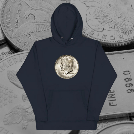 JFK SILVER HALF DOLLAR Unisex Hoodie