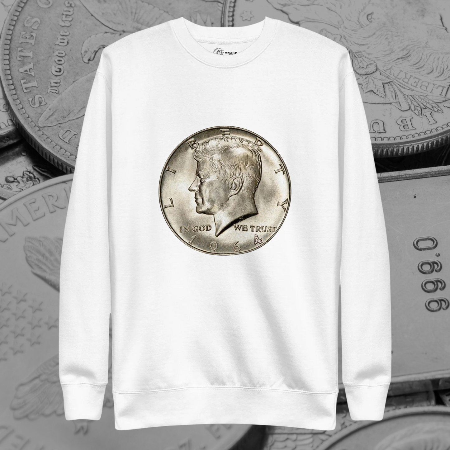 JFK SILVER HALF DOLLAR Unisex Sweatshirt